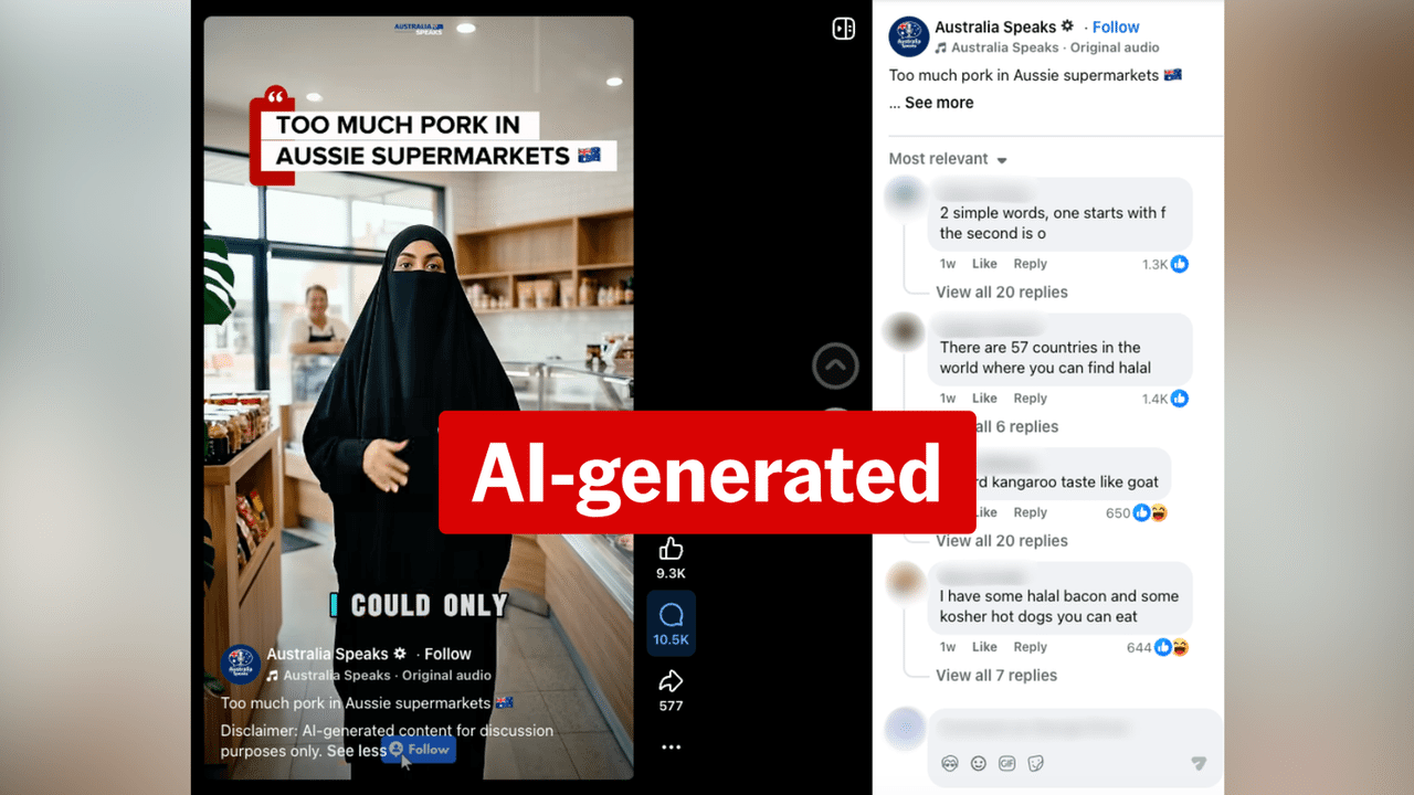 A screenshot of a Facebook video.