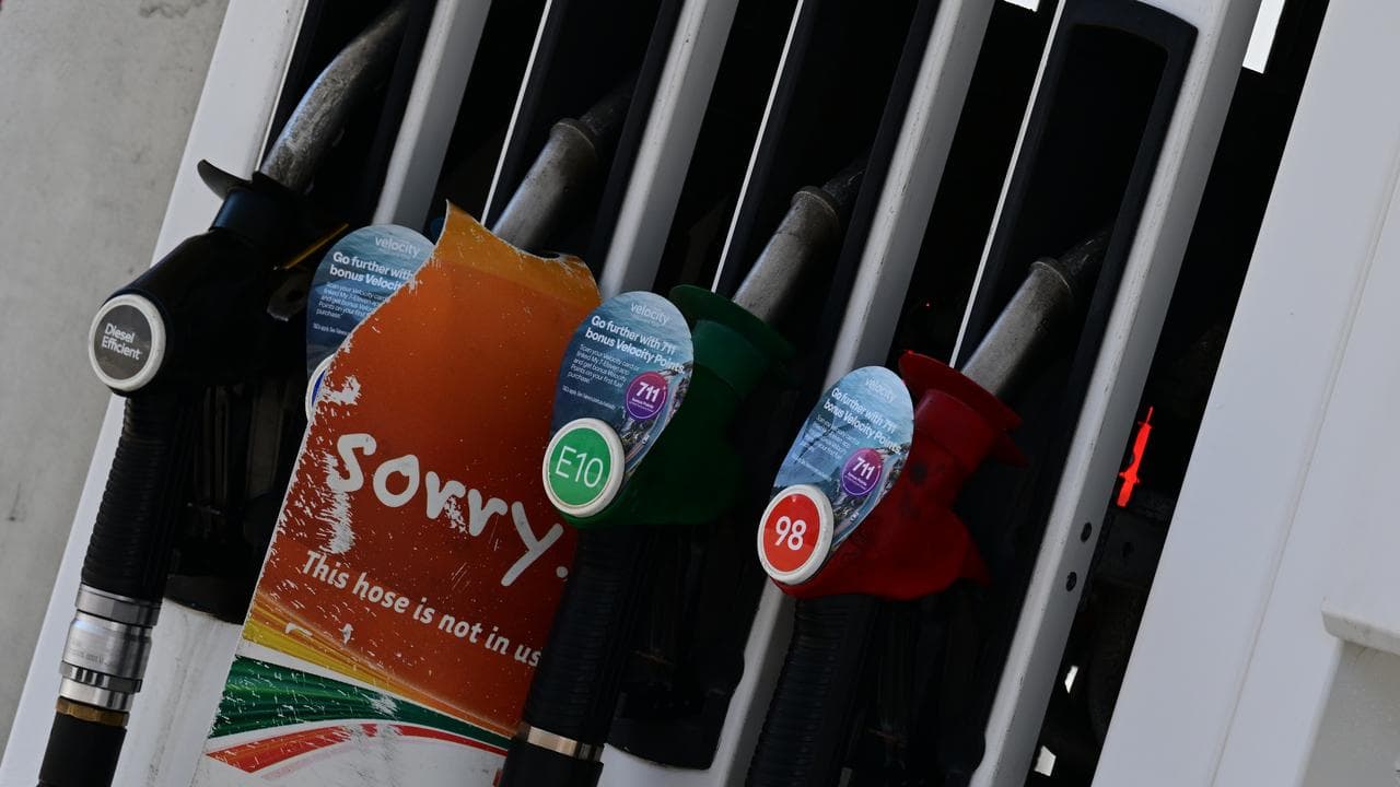Petrol pumps at a service station (file image)