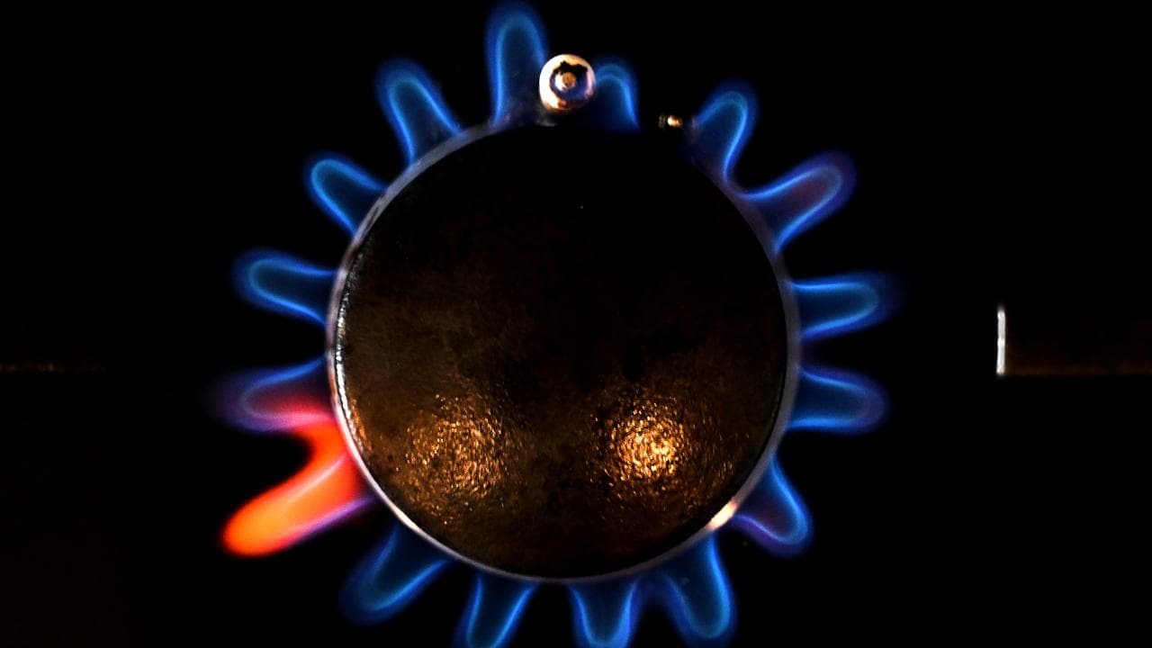 A kitchen gas stove burner (file image)