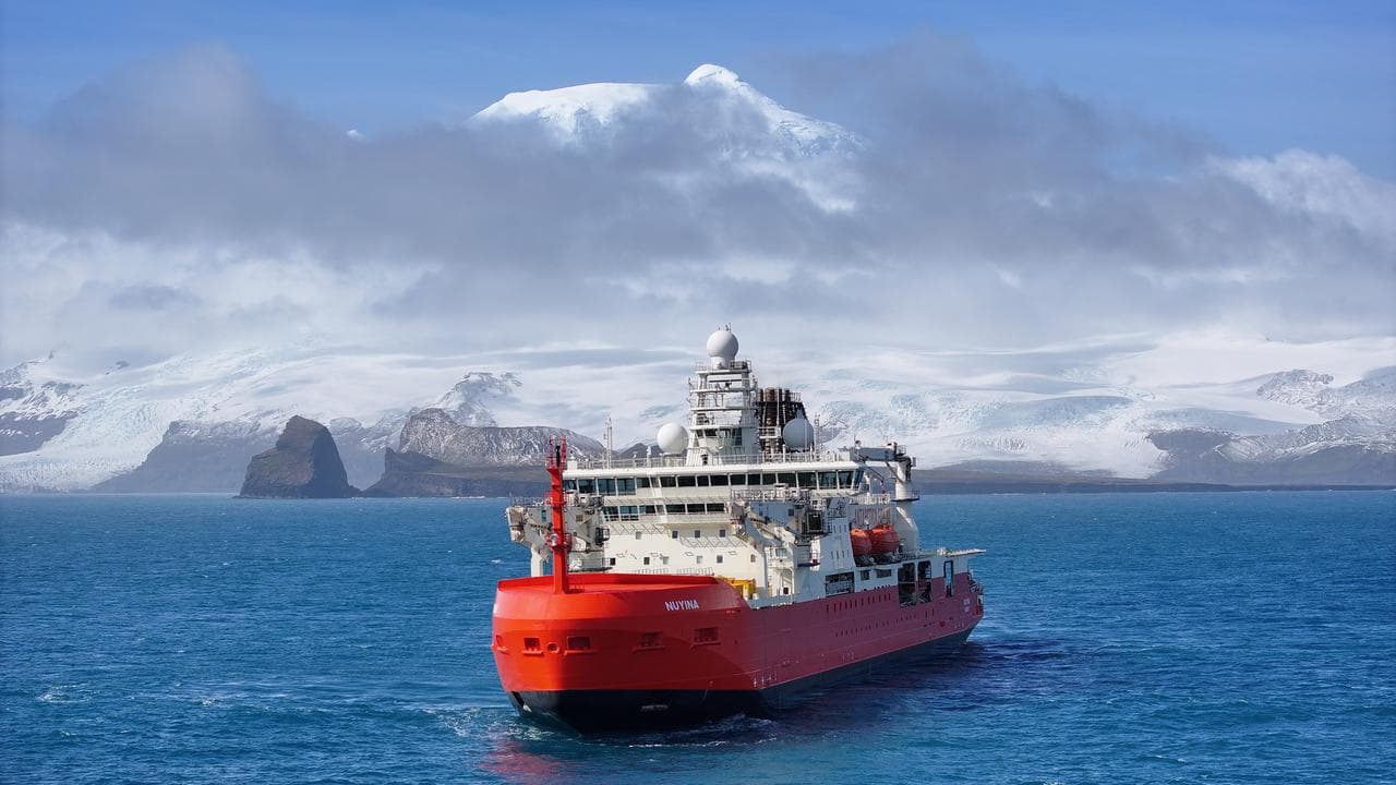 the Southern Ocean and icebreaker Nuyina