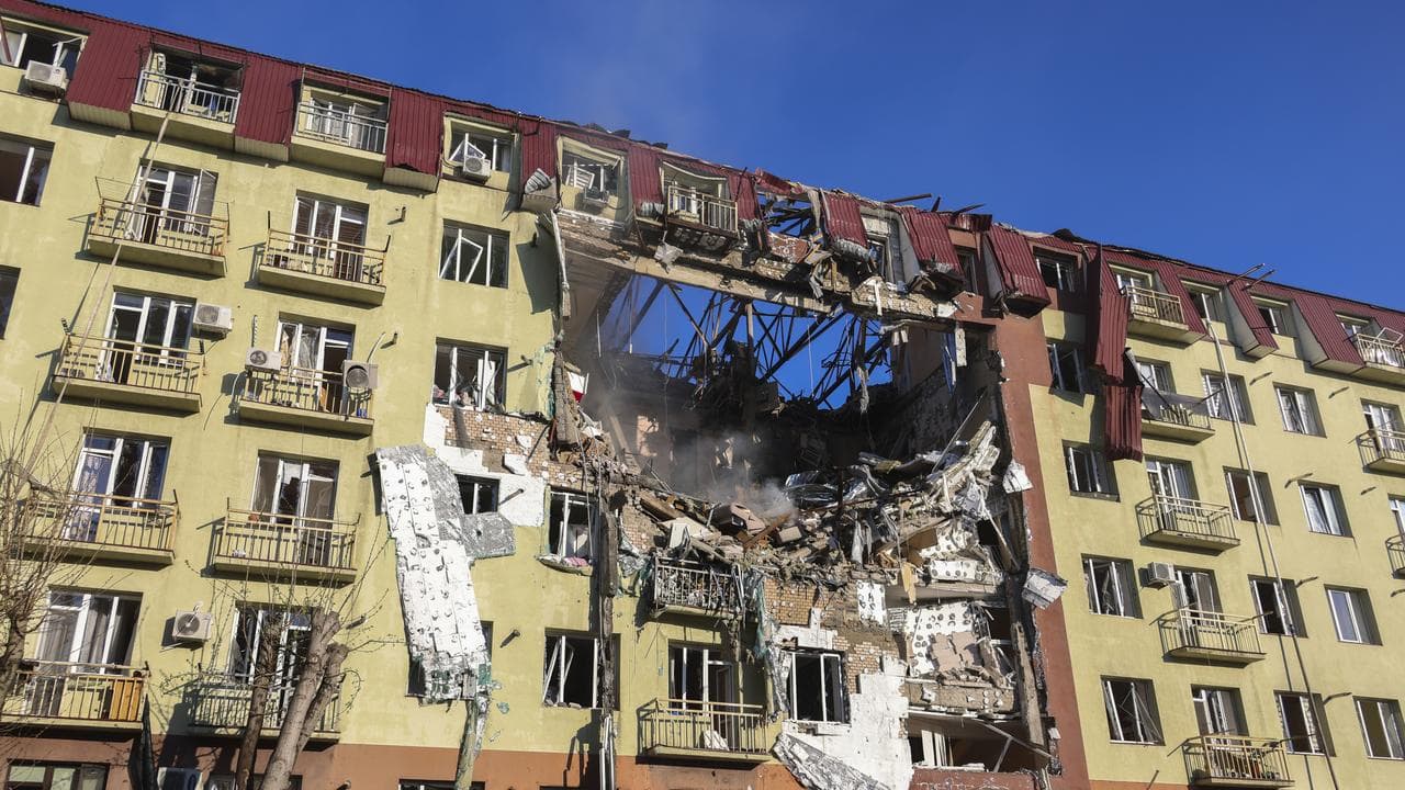 Russian attack in Odesa, Ukraine