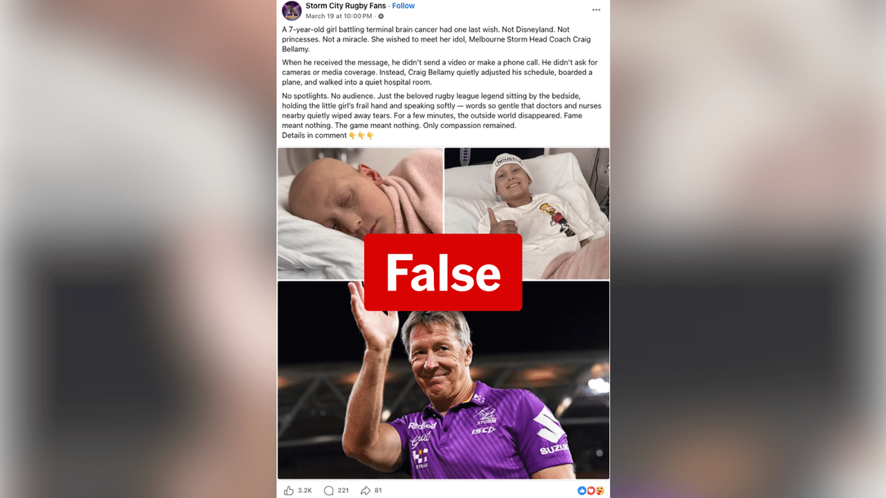 A screenshot of a Facebook post.