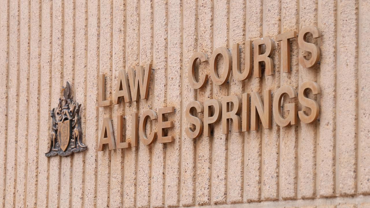 Signage at Alice Springs Local Court (file image)