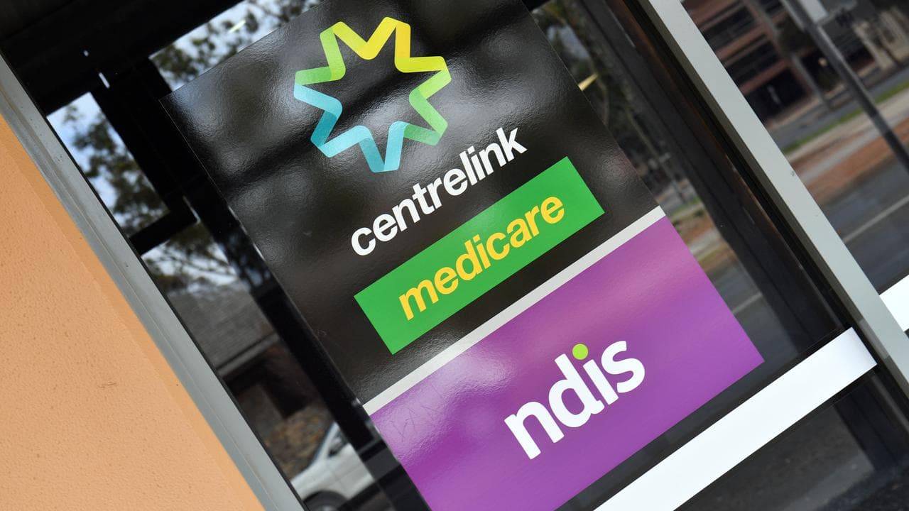 NDIS and Centrelink signage (file image)