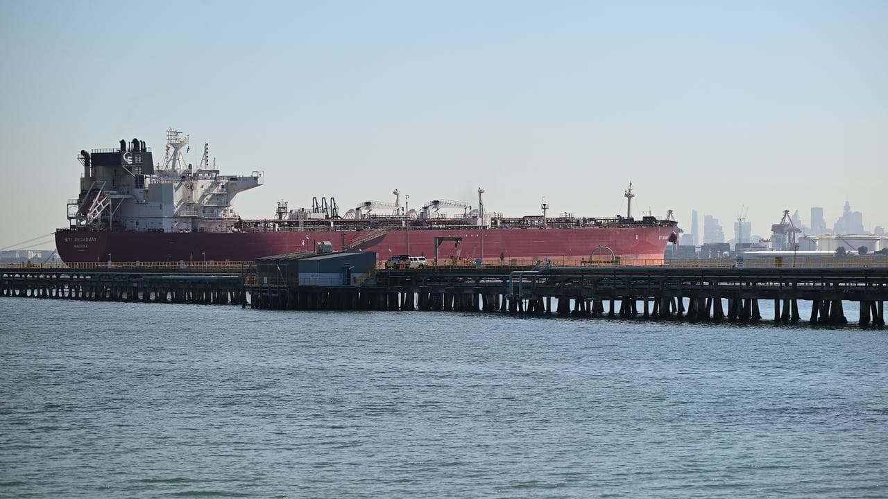 An oil tanker in Sydney (file image)