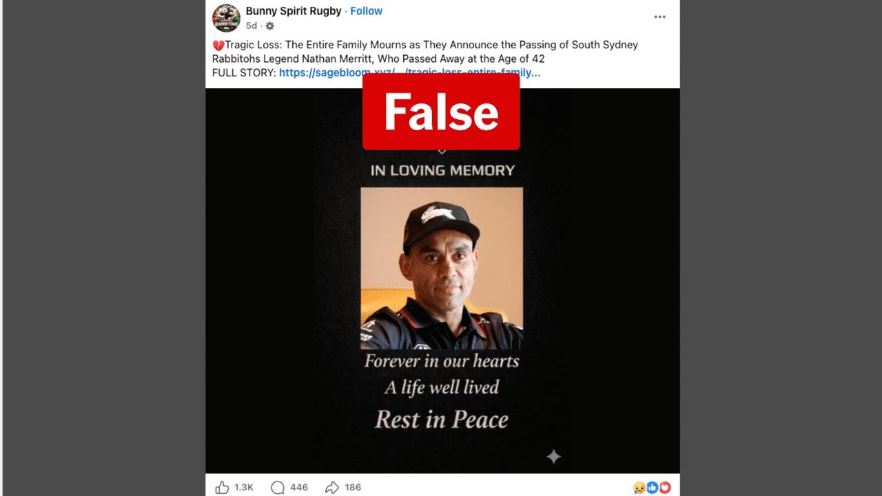 A screenshot of a Facebook post.