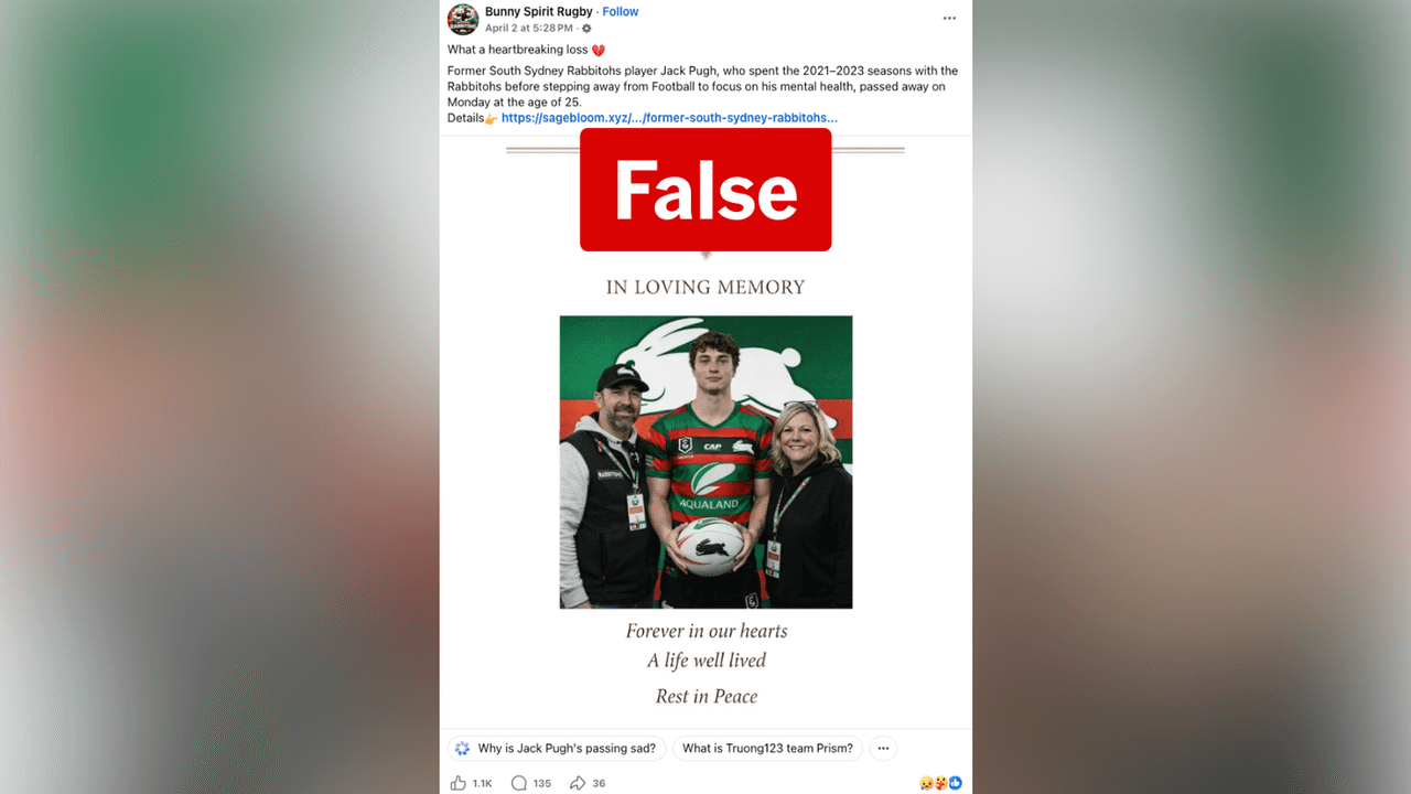 A screenshot of a Facebook post.