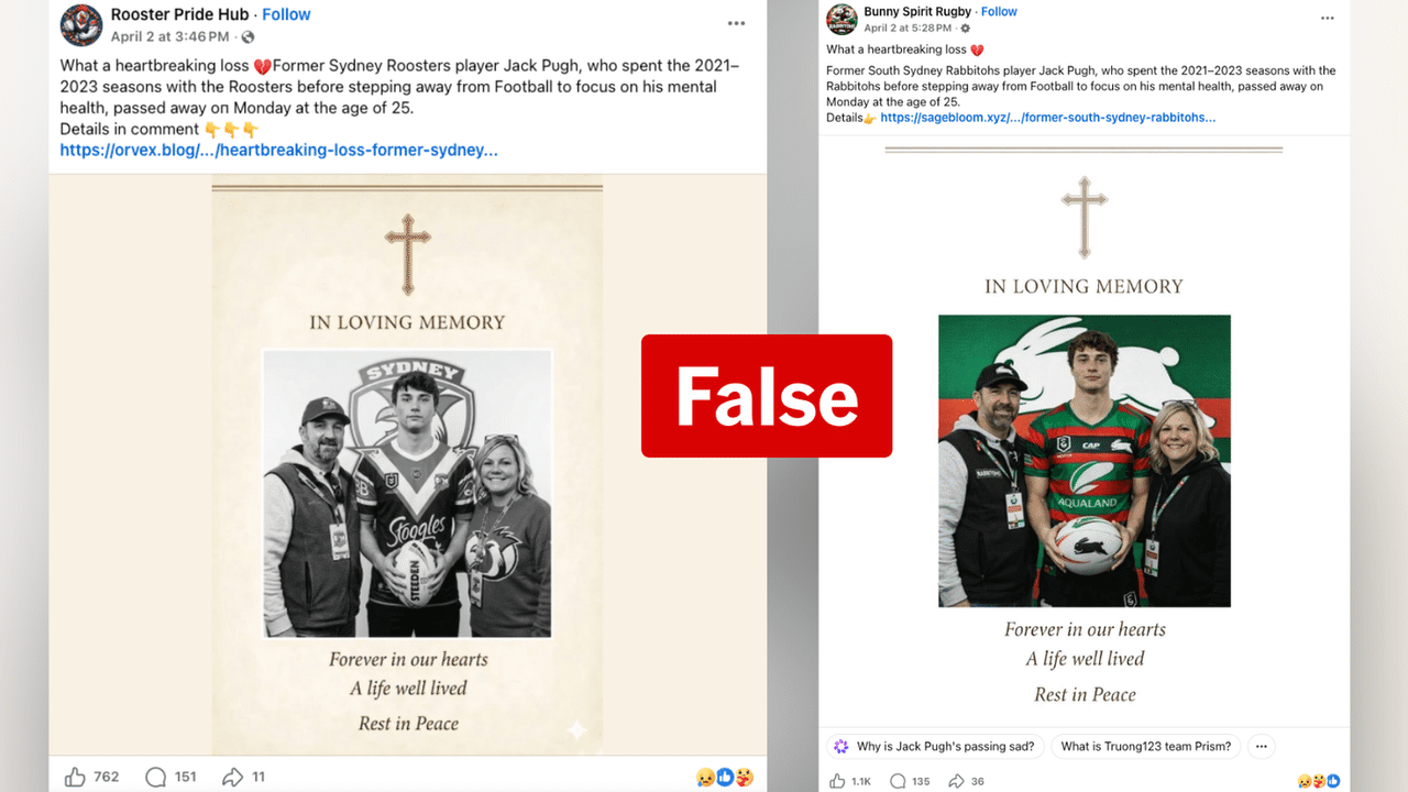 A screenshot of a Facebook post.