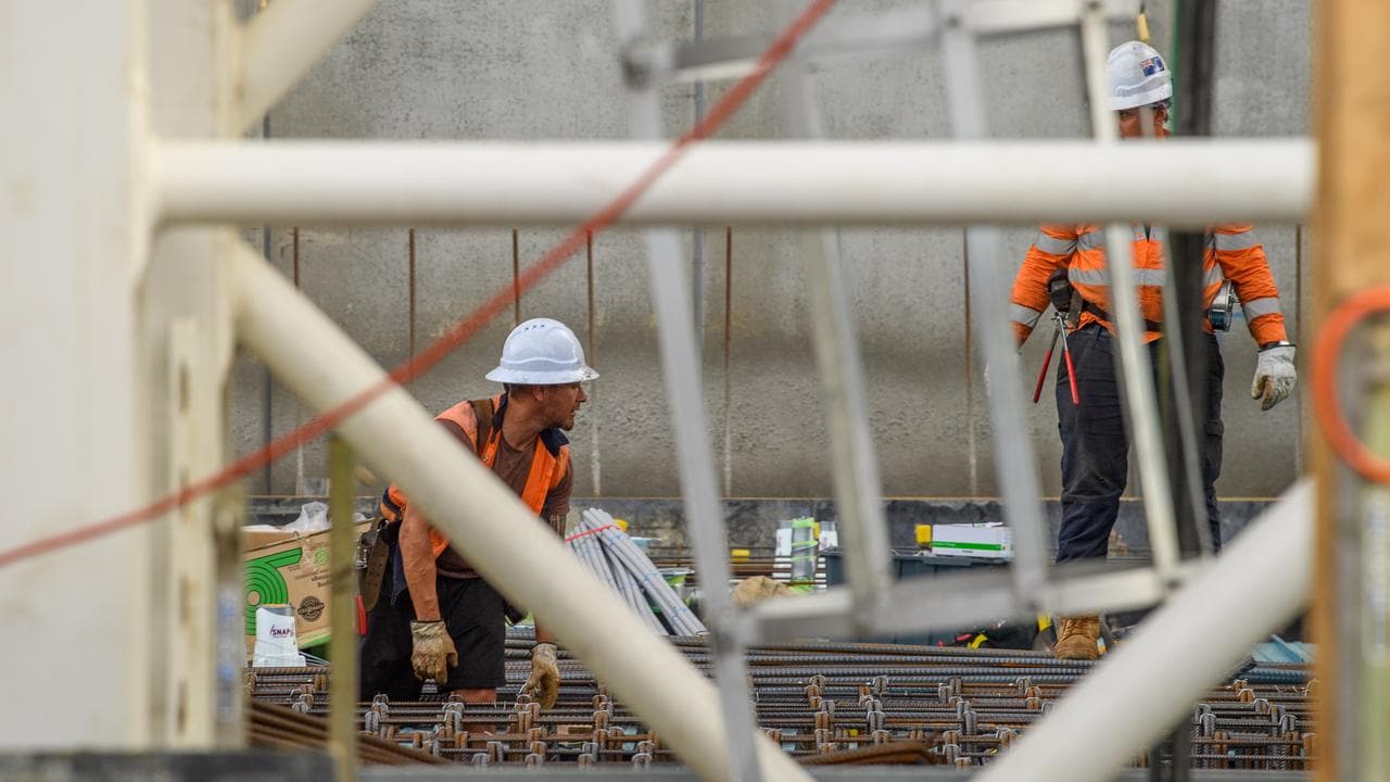 Construction workers (file image)