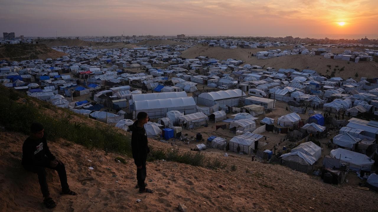 A file photo of a camp in Gaza 