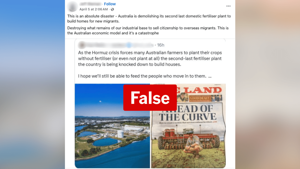 A screenshot of a Facebook post.