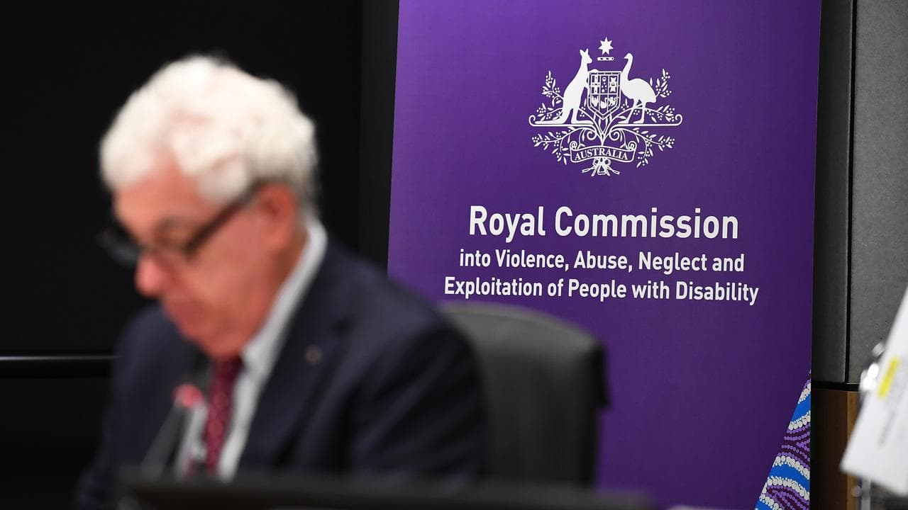 Signage for the Disability Royal Commission (file image)