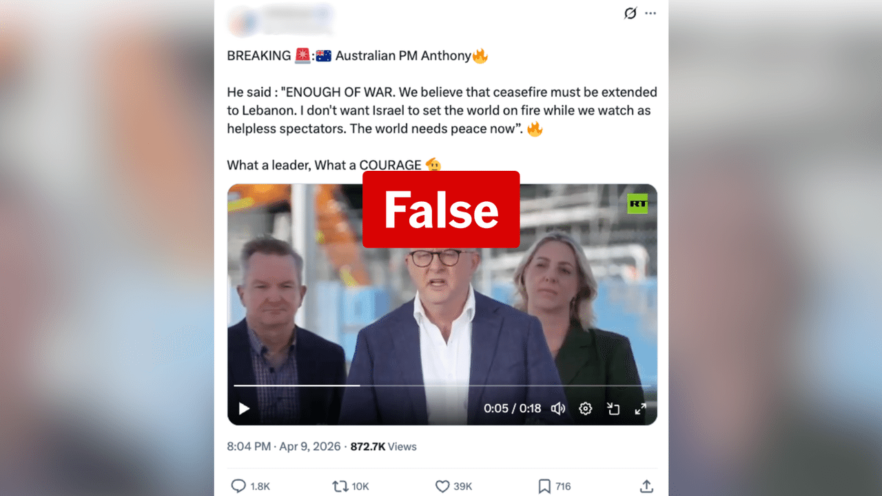 A screenshot of an X post.