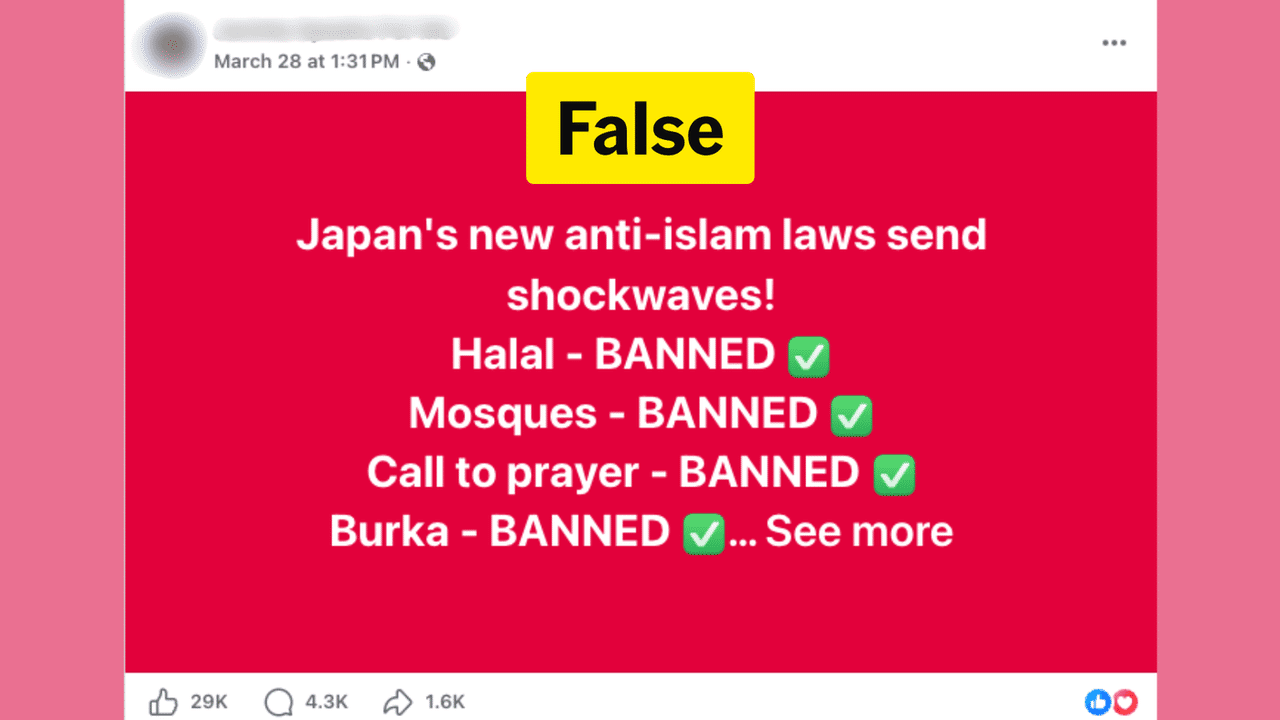 A screenshot of a Facebook post.