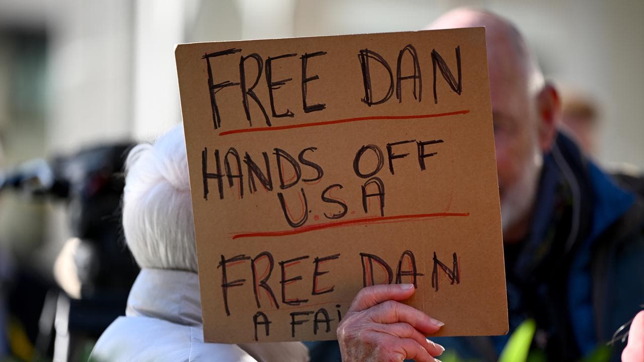 Placard supporting Daniel Duggan (file)