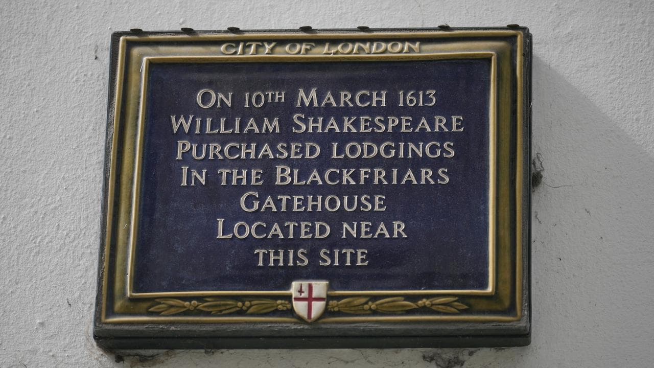 A plaque erected by the City of London