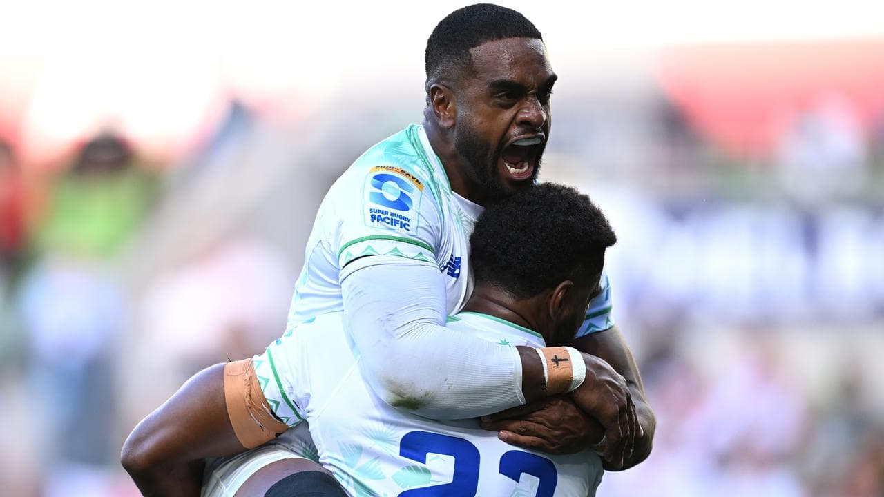 Kemu Valetini celebrates