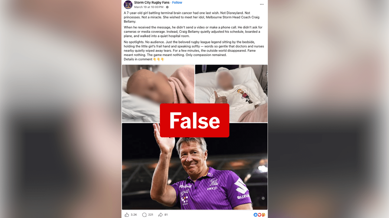 A screenshot of a Facebook post.