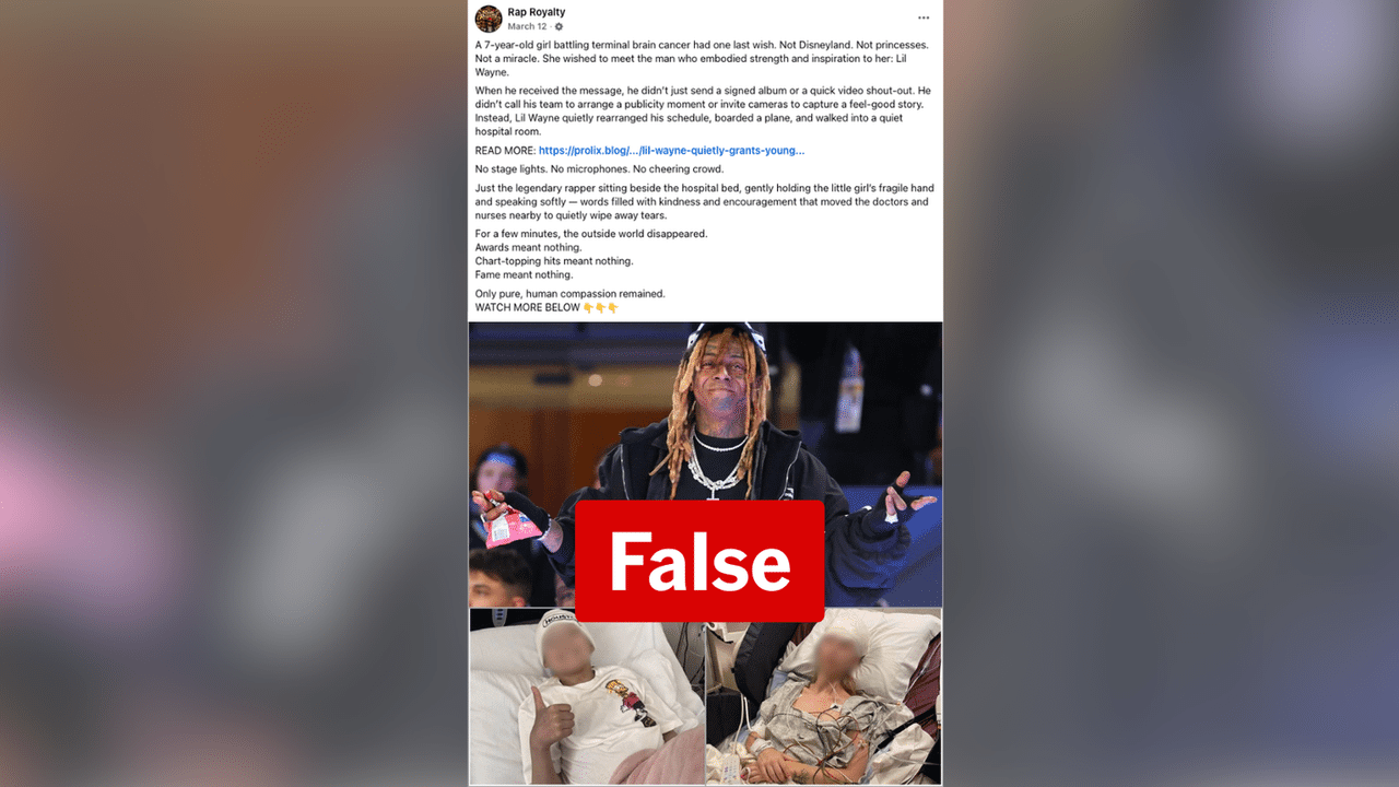 A screenshot of a Facebook post.