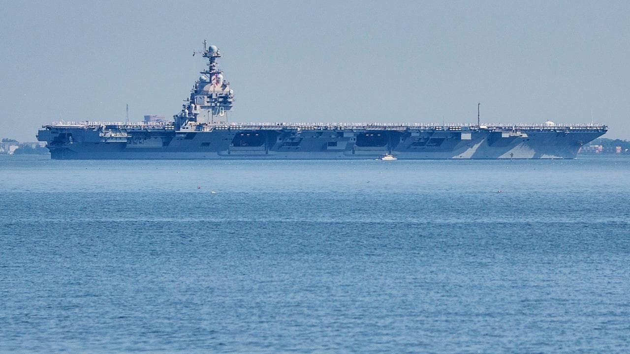 USS Gerald R Ford aircraft carrier