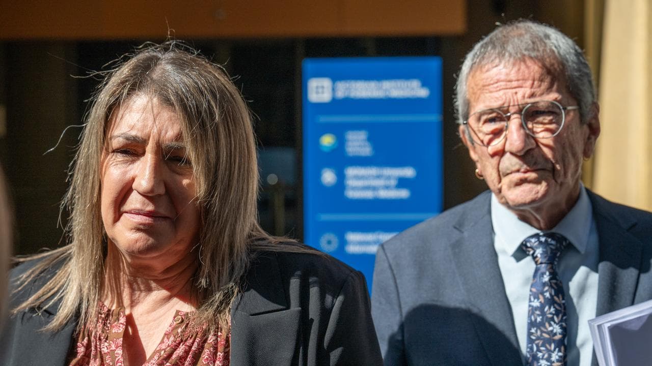 Amanda and Chris Gaskill, the sister and father of Simon Gaskill