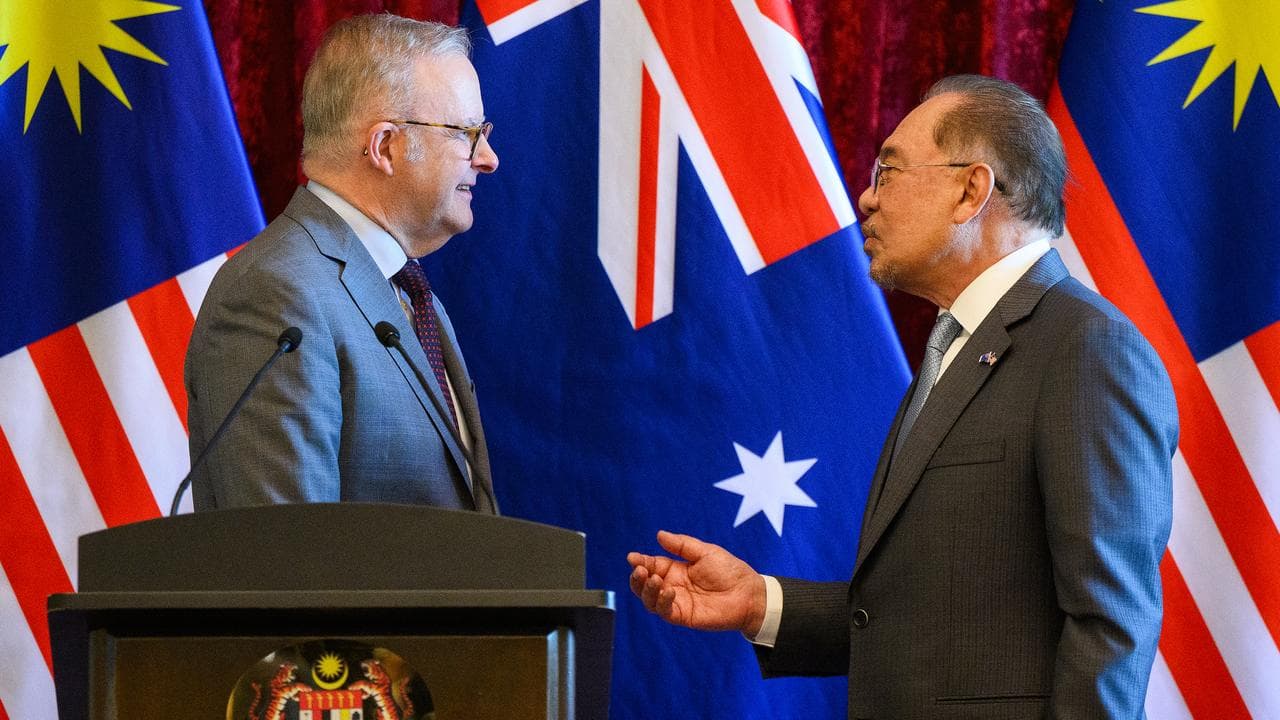 Anthony Albanese and Anwar Ibrahim (file image)