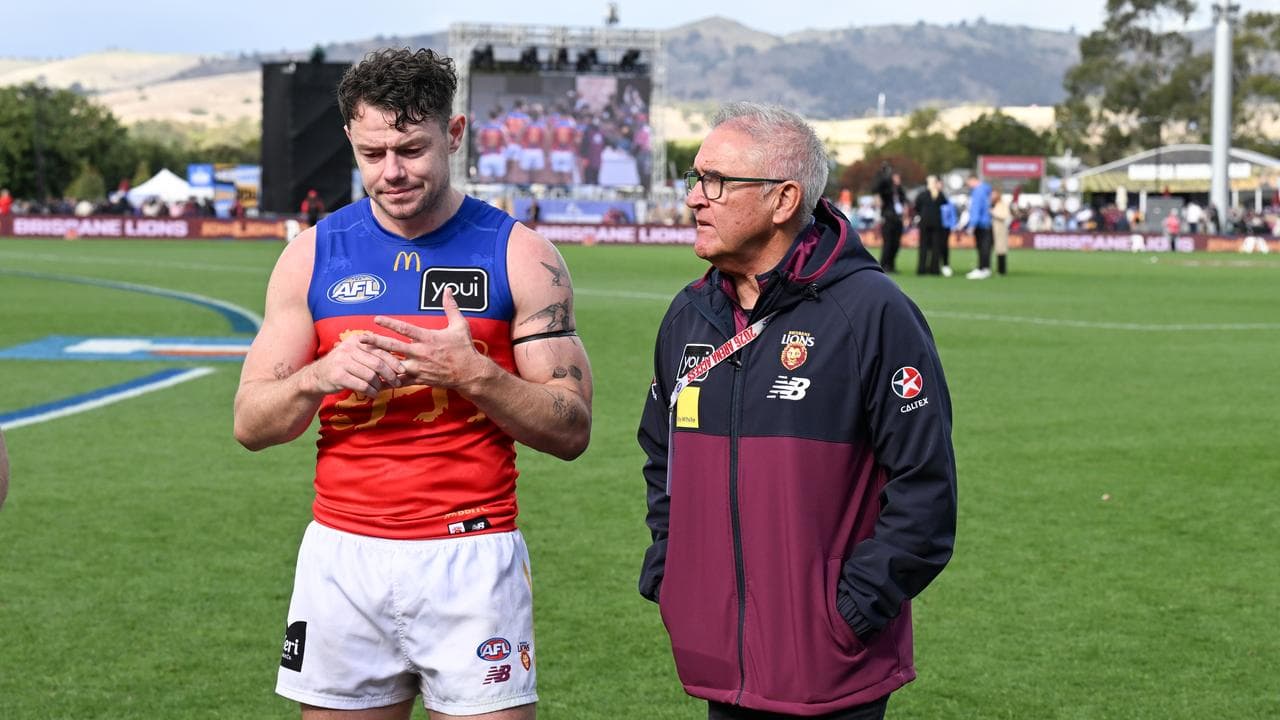 Lachie Neale, who will play his 300th game, and coach Chris Fagan