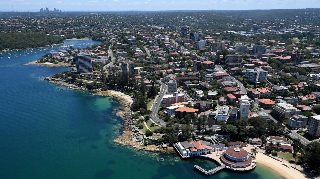 A general view of Manly, on Sydney Harbour,
