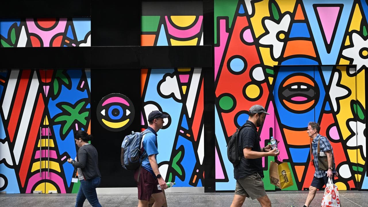 Mural in Queen Street Mall, Brisbane