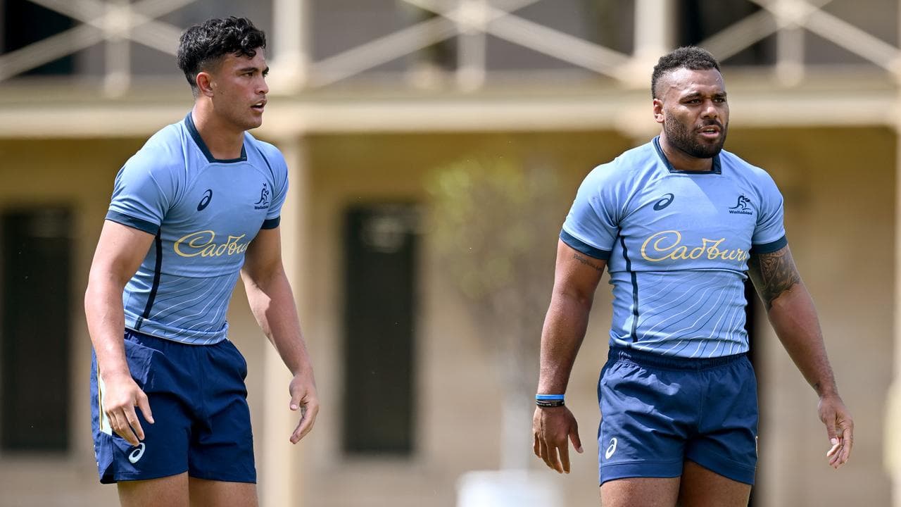 (L-R) Joseph Suaalii and Samu Kerevi.