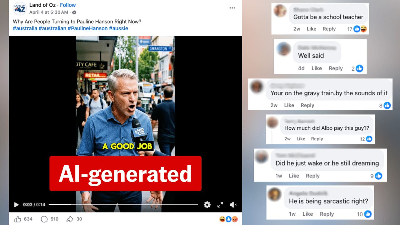 A screenshot of a Facebook post.