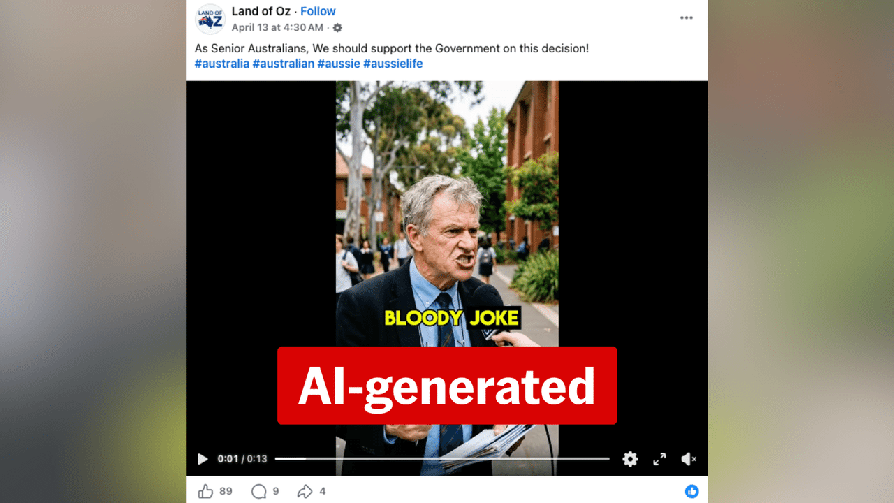 A screenshot of a Facebook post.