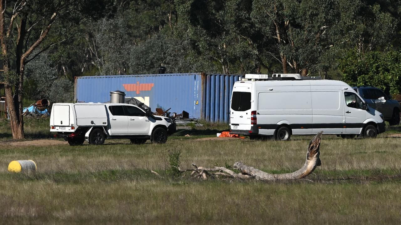 Police at Dezi Freeman's hideout (file image)