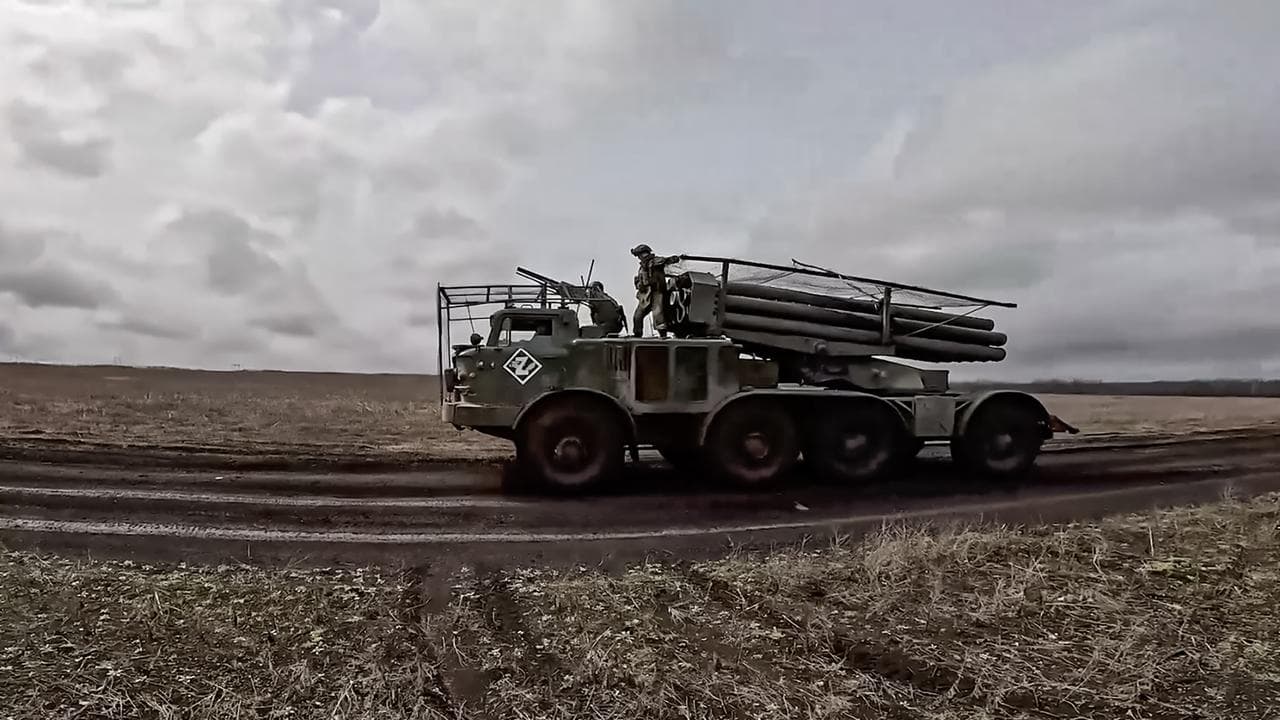 A Russian rocket launcher 