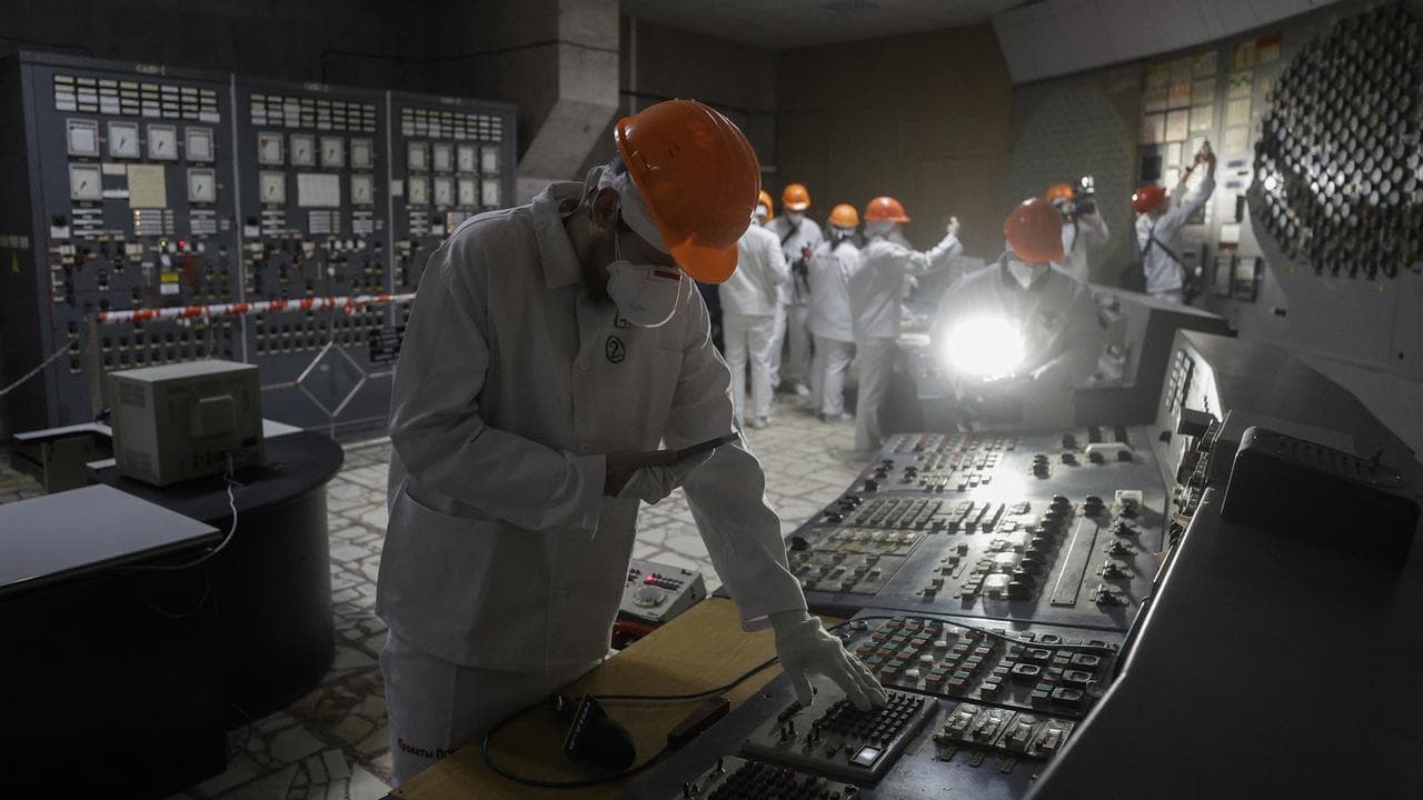 Visitors at Chernobyl