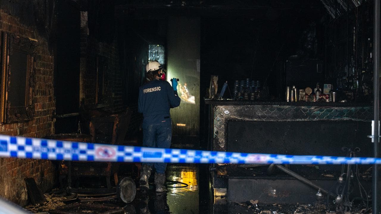 Suspected firebombing of a bar on Chapel street