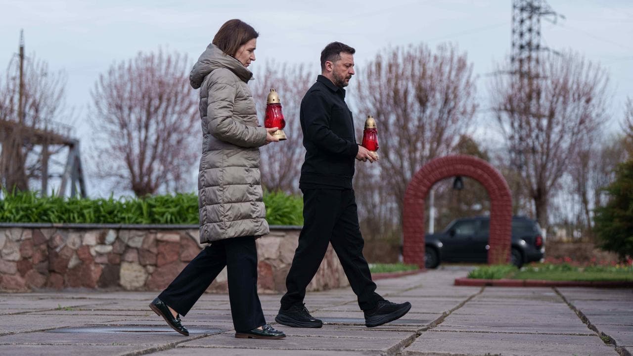Maia Sandu and Volodymyr Zelenskiy