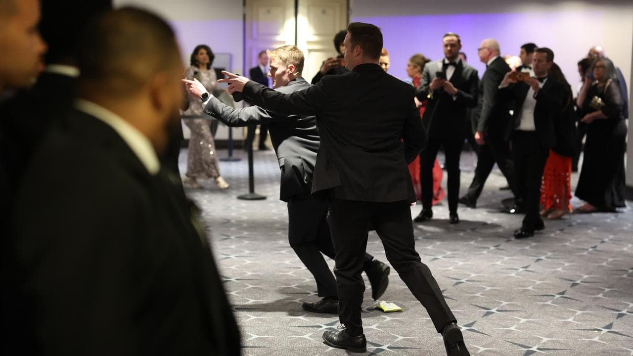Guests exit during the dinner