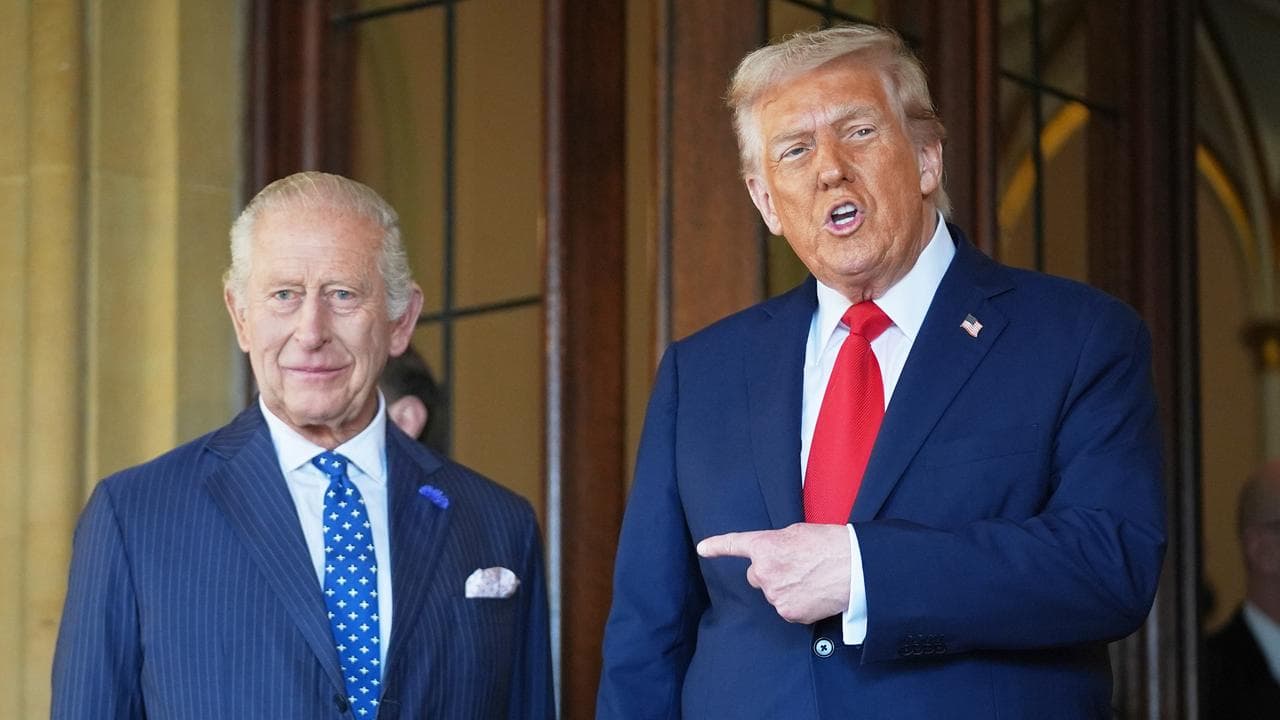 King Charles III and US President Donald Trump 