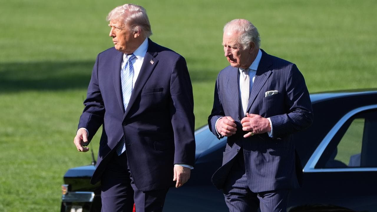 US President Donald Trump and Britain's King Charles