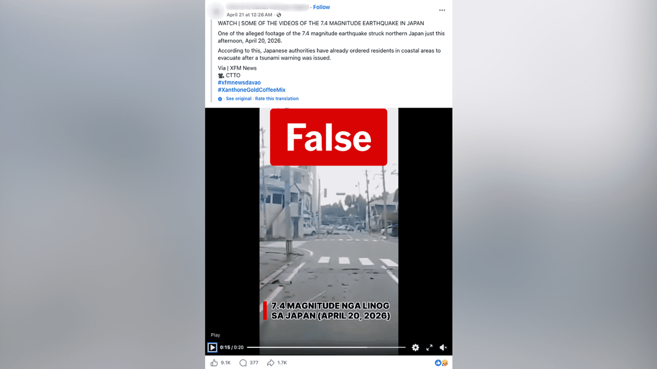 A screenshot of a Facebook post.