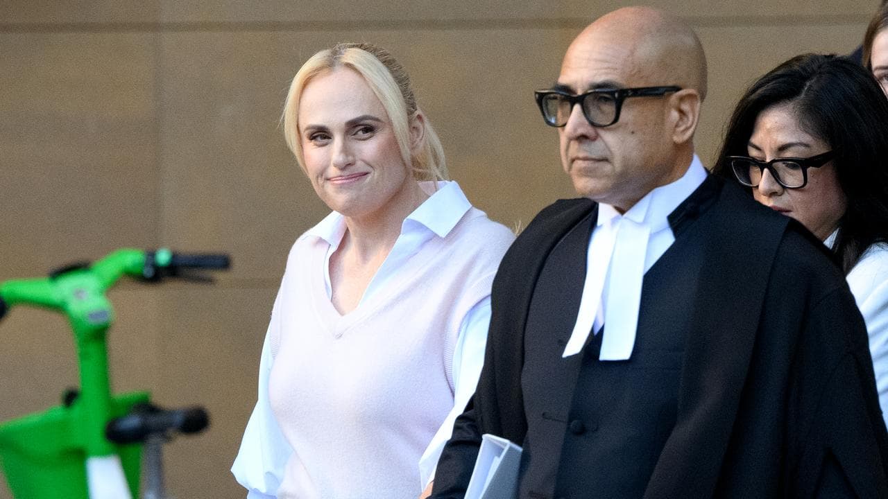 Rebel Wilson (left) and her barrister Dauid Sibtain