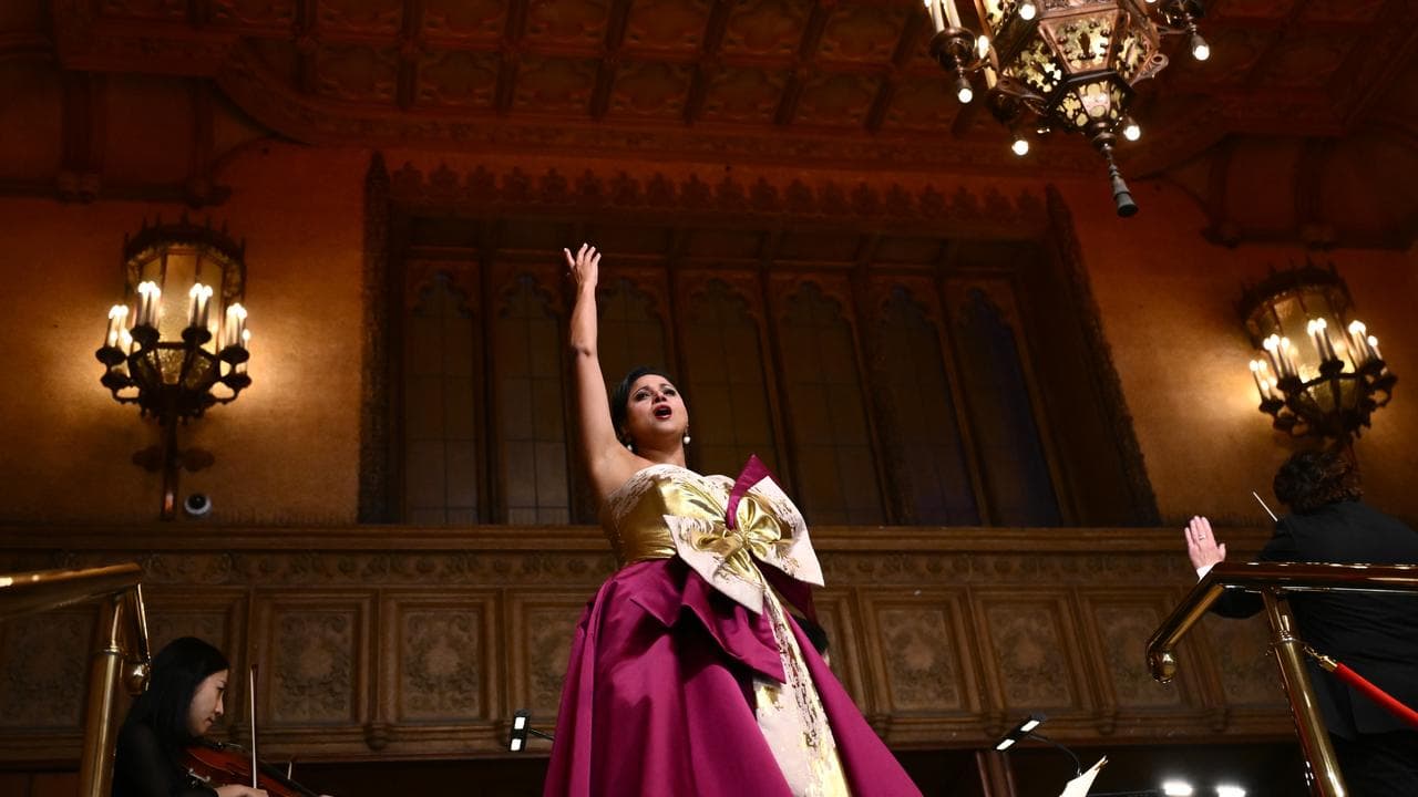 Australian soprano Stacey Alleaume performs