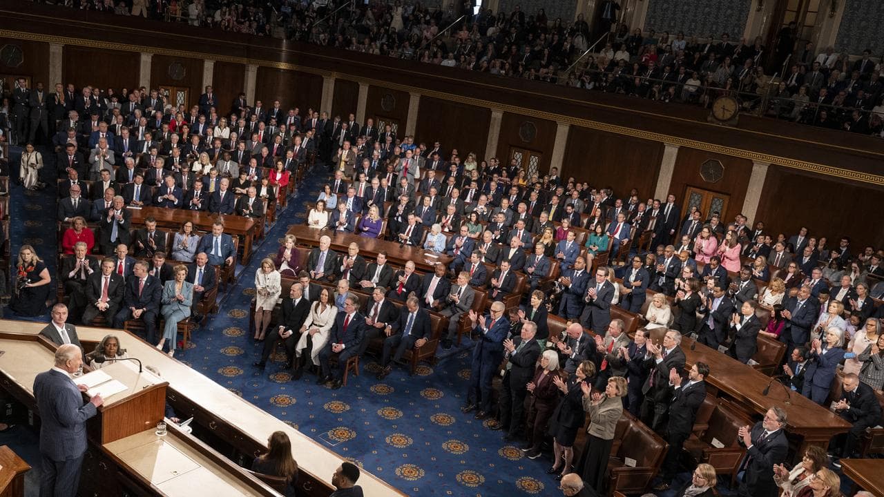 Britain's King Charles III addresses a joint session of Congress