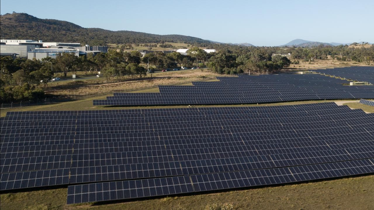 Williamsdale Solar Farm, south of Canberra
