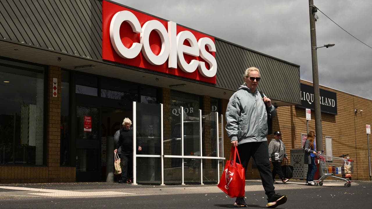 Coles signage at a supermarket (file image)
