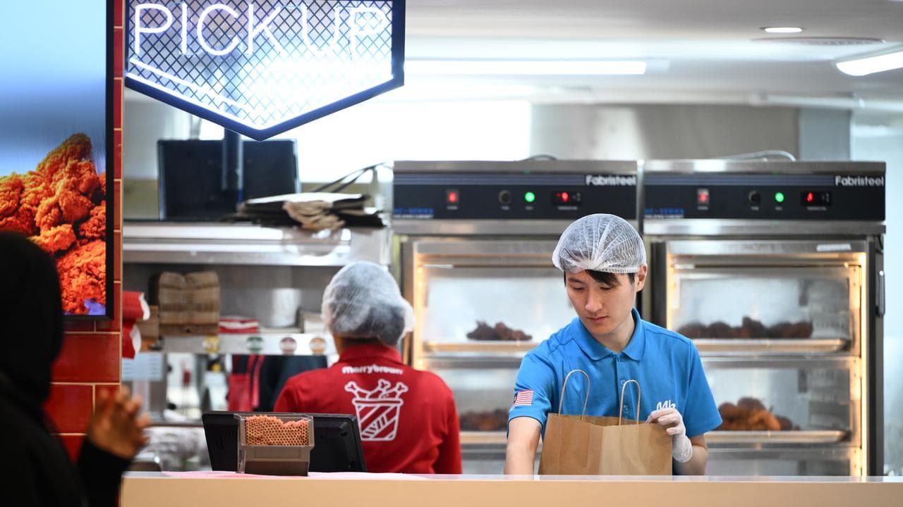 Fast food workers (file image)