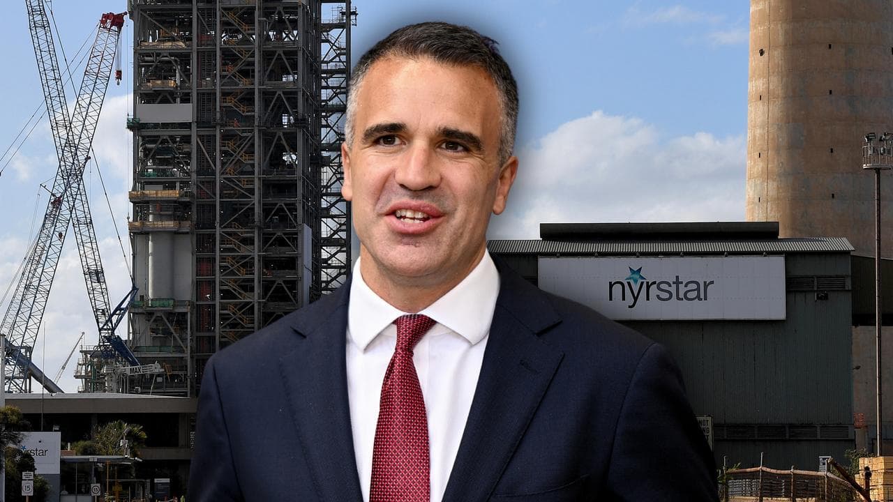 SA Premier Peter Malinauskas and the Nyrstar smelter in Port Pirie 