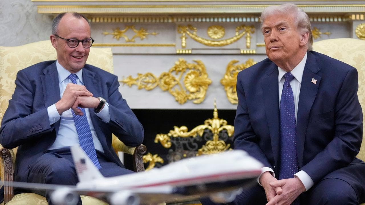 German Chancellor Friedrich Merz and US President Donald Trump