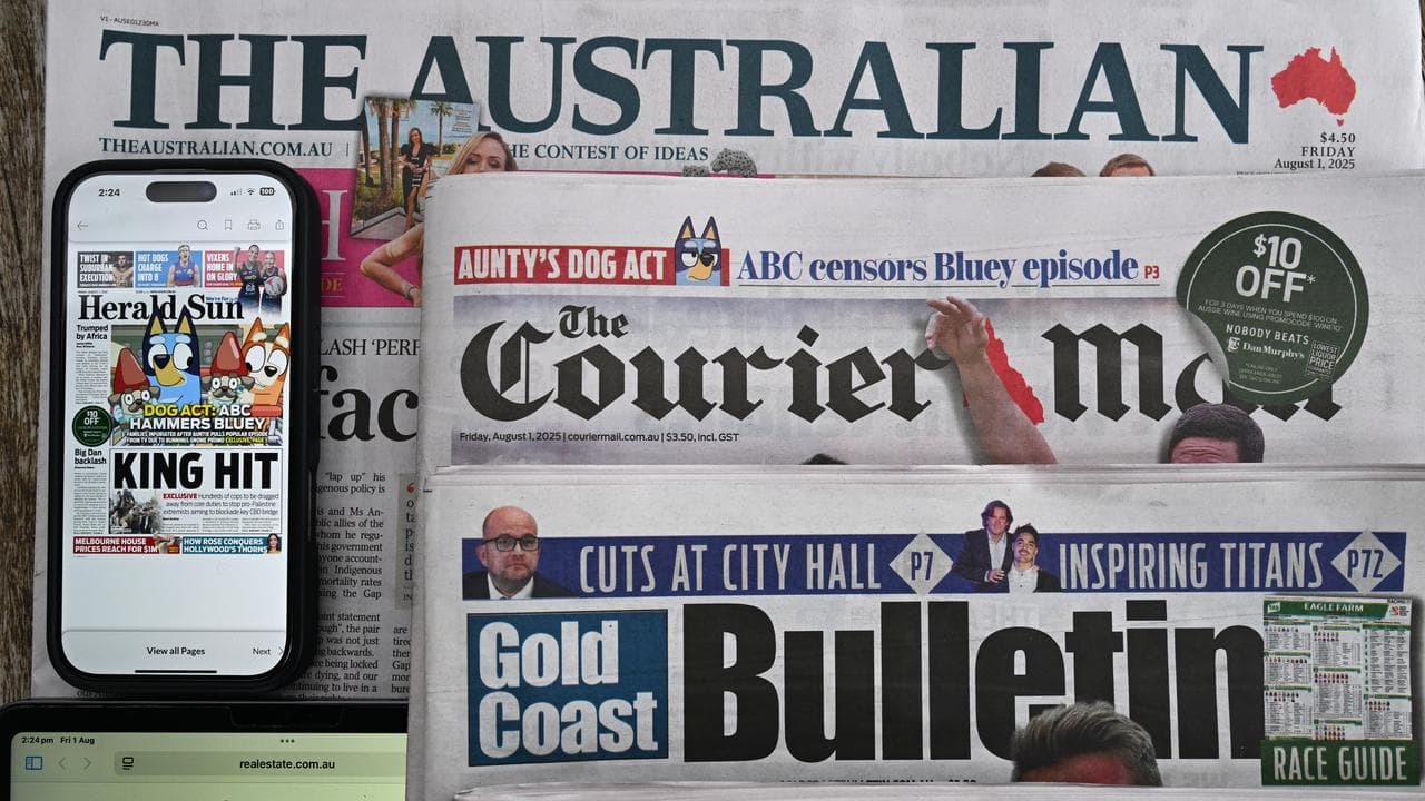 A collection of News Corp’s  Australian newspapers